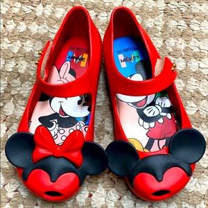 New Mickey and Minnie Mouse Mini Melissa. Size 9